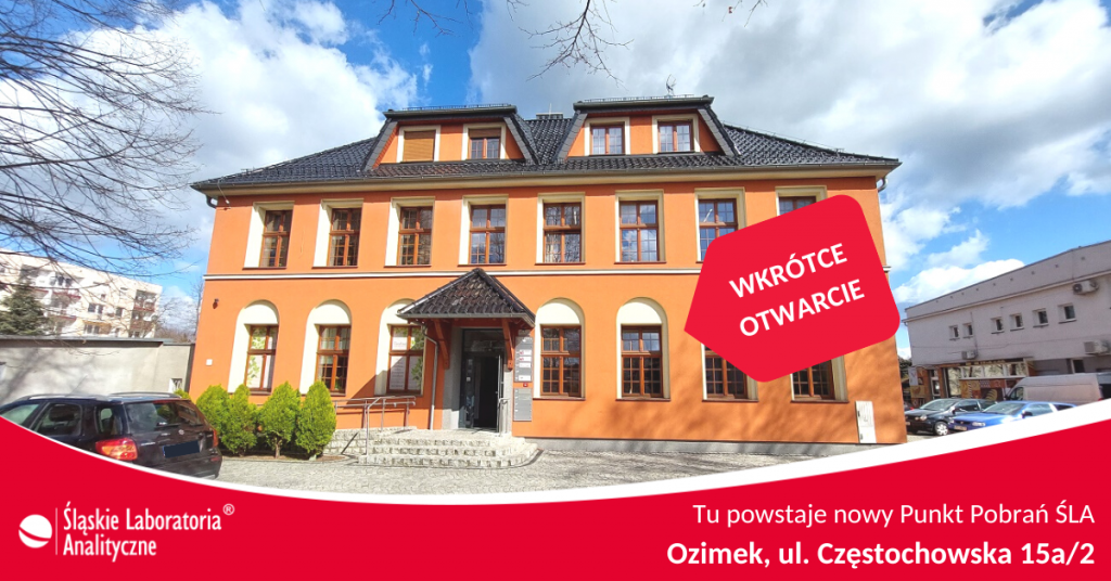 Badania krwi Ozimek - wkrótce otwarcie nowego gabinetu ŚLA